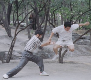 Chen Zhonghua with Ronnie Yee in 2004 in Tao Ranting Park in Beijing